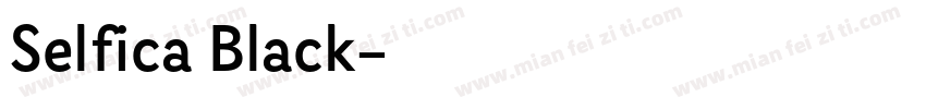 Selfica Black字体转换